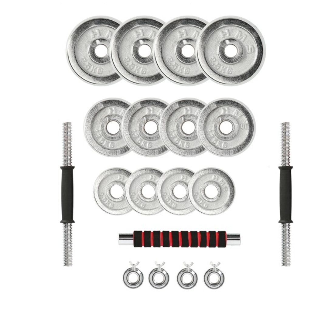 HMS STC21 2x10kg činky v chrómovom puzdre Obrázok produktu 17