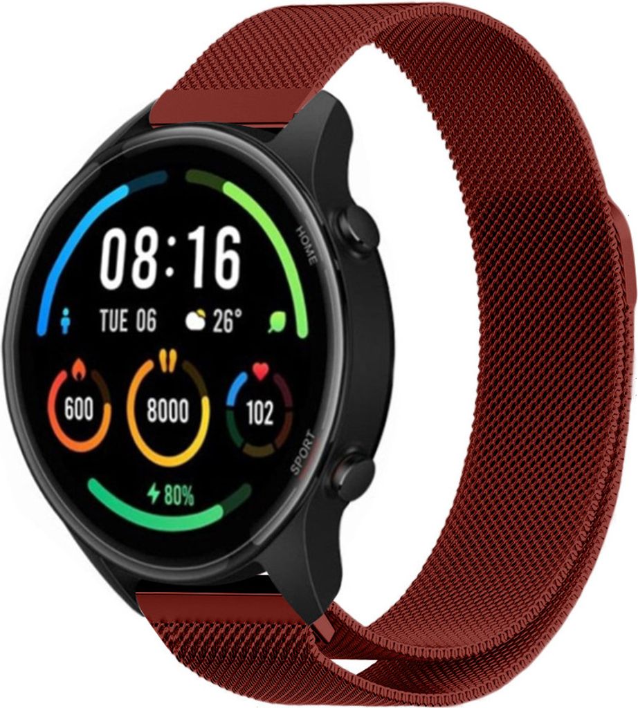 Strap-it Milanese Armband - Kompatibel mit Xiaomi Mi Watch Armband Ersatzarmband Edelstahl - Armband mit Magnetverschluss - Hochwertiges Material -...