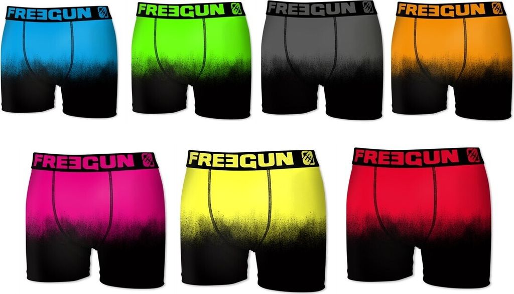 FREEGUN Street Art Boxershorts Für Herren – Aus Mikrofaser, Mit Witzigem Graffiti-Print