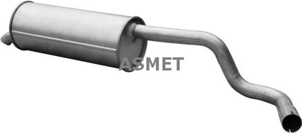 Pot d'échappement arrière ASMET 21037 compatible Roomster