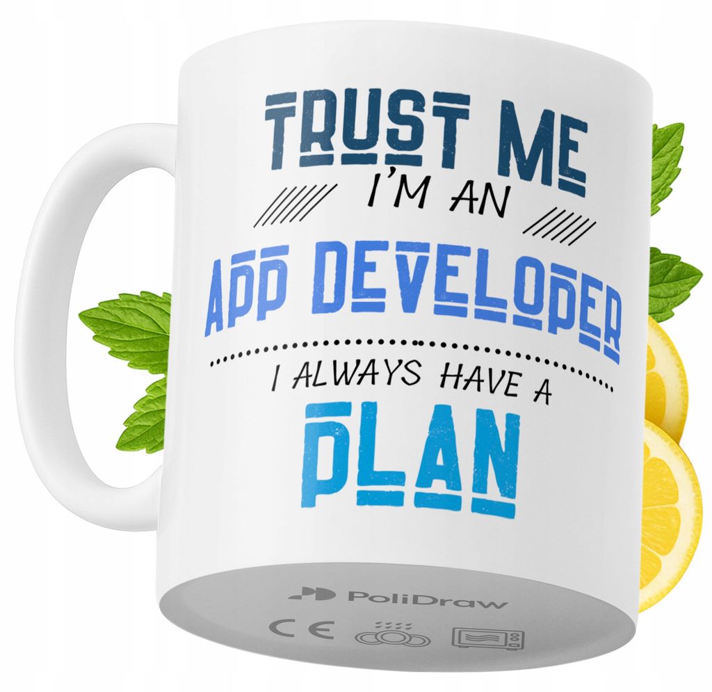 Lustige Kaffeetasse mit witzigem Textdesign für App-Entwickler - ideal für Geburtstage, Namenstage und Feiertage. Hochwertige Tasse für besonder...