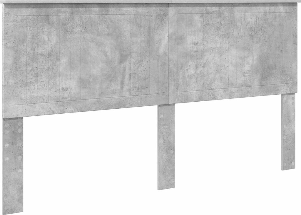 vidaXL Kopfteil mit Kopfteil Beton Grau 180 cm Holzwerkstoff