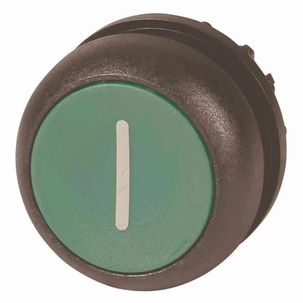 Bouton de démarrage vert Eaton M22S-D-G-X1 plat pour commande machine