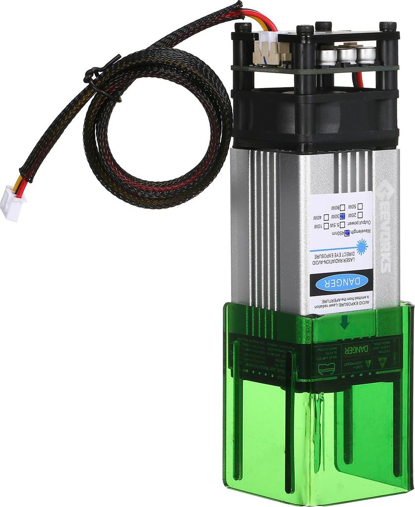 Geevorks 450nm 30W Module Laser - Tête de gravure laser Image du produit 