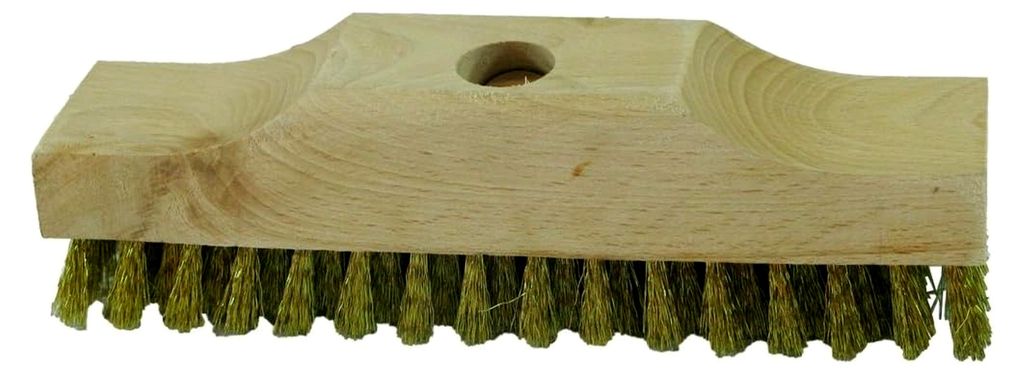 Messing-Schrubber 220 x 60 x 25 mm, ohne Stiel, Gelb