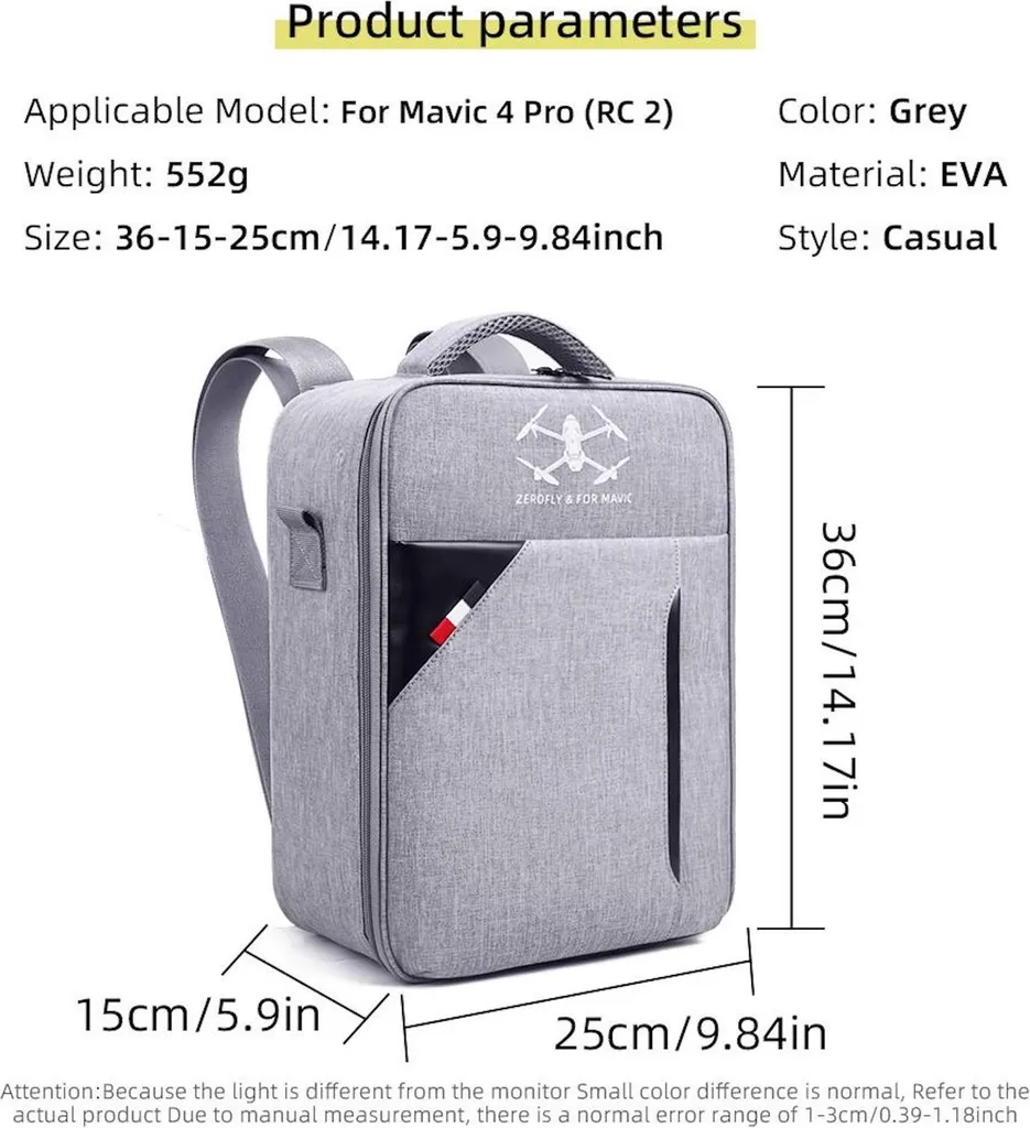 Valise de transport rigide pour DJI Mavic 4 Pro - Sac Hybride et RC 2 - 8