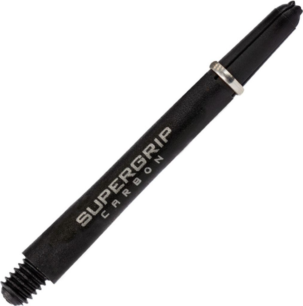 Harrows - Dart-Schäfte "Super Grip", Kohlenstoff RD1988 (40 mm) (Schwarz/Silber)