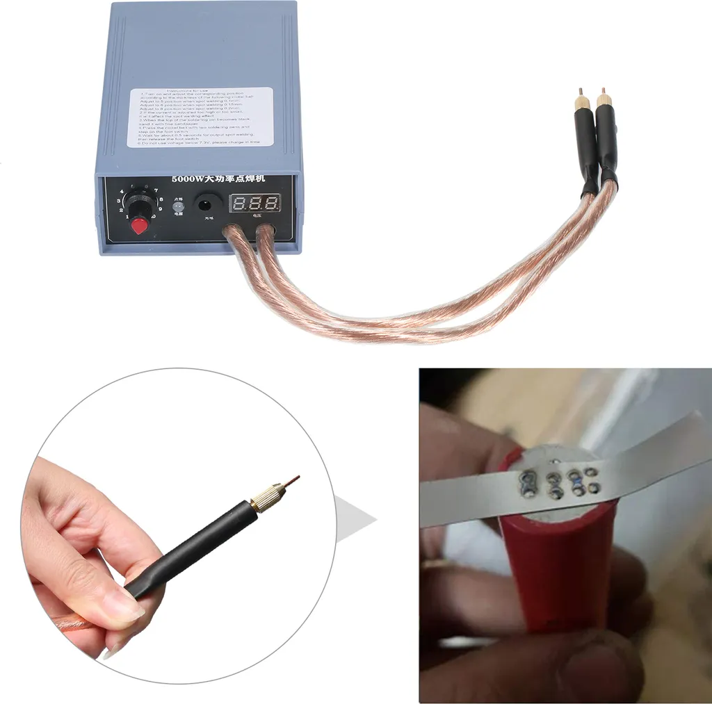 Soudeur par points pour assembler batteries lithium 5000W courant 800A