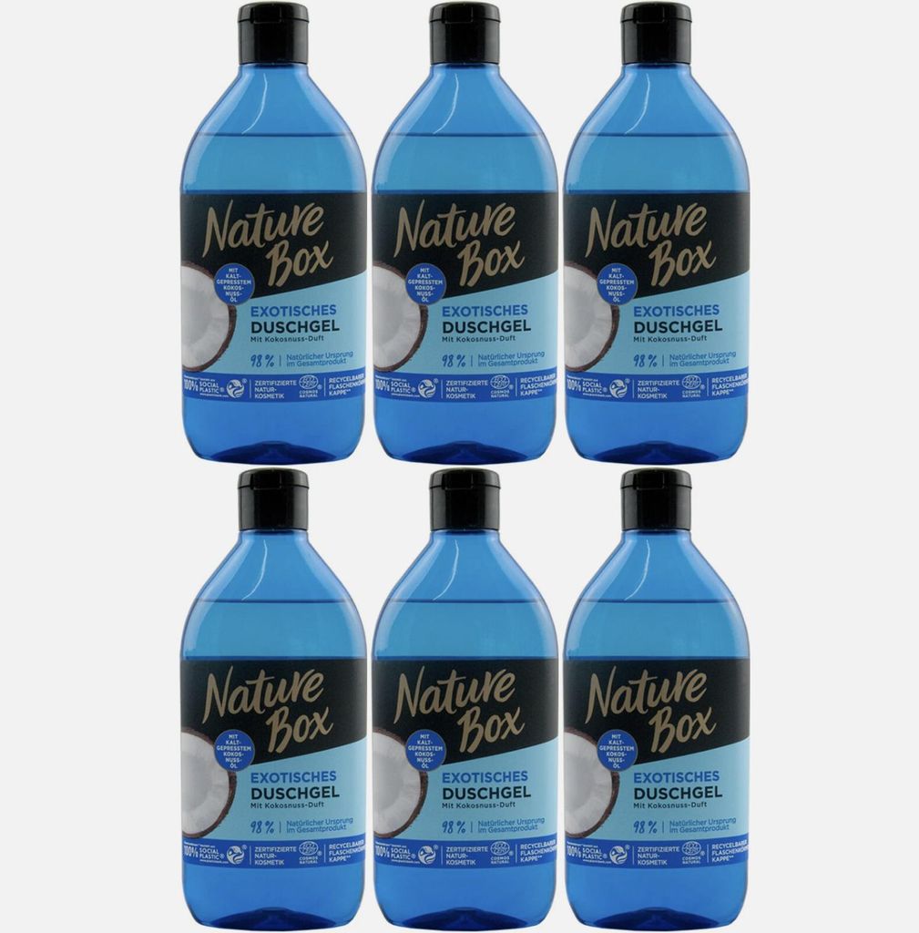 Nature Box Coconut Moisture & Freshness Duschgel 6 x 385 ml Produktbild 