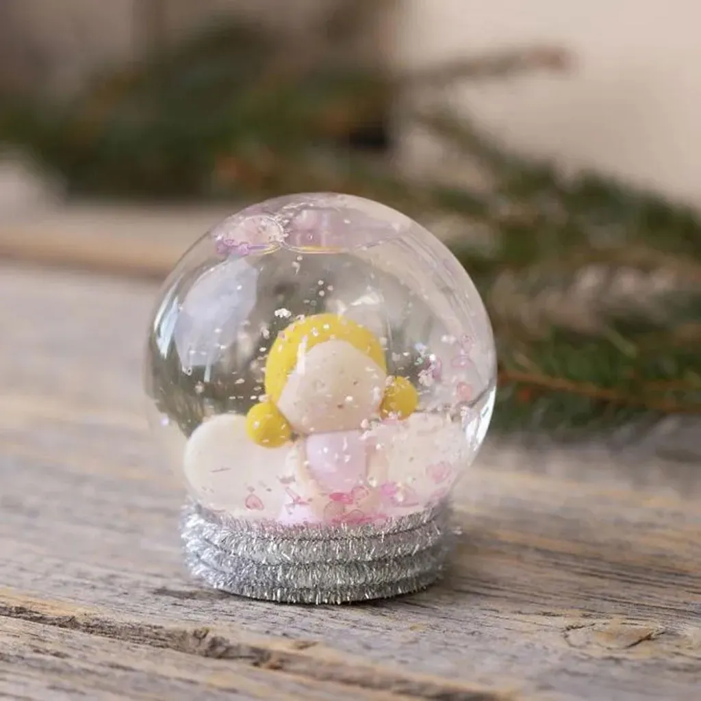 Boule à neige DIY 8 cm Transparente - Support Créatif Noël CCHOBBY - 8