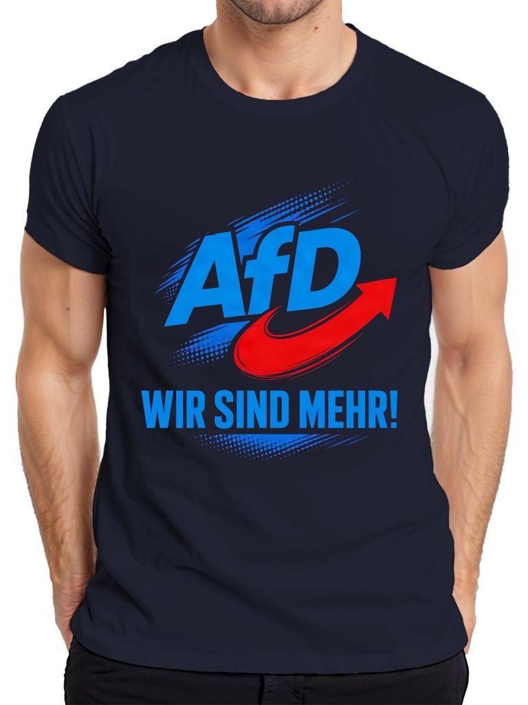 Tričko s nápisem "AfD Wir Sind Mehr Deutschland Patriot", Obrázek produktu 