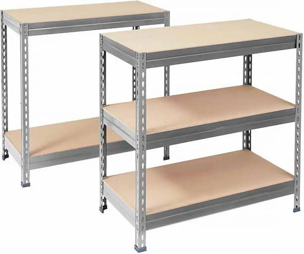 Étagère de rangement 220 cm avec profondeur 60 cm et structure en acier gris