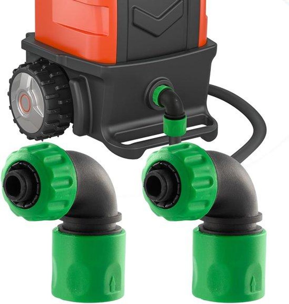 90° Schnellverbinder Grün ABS 2Stück