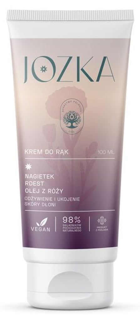 Jozka Nährende Handcreme mit Ringelblume, Knöterich und Hagebuttenöl, 100 ml