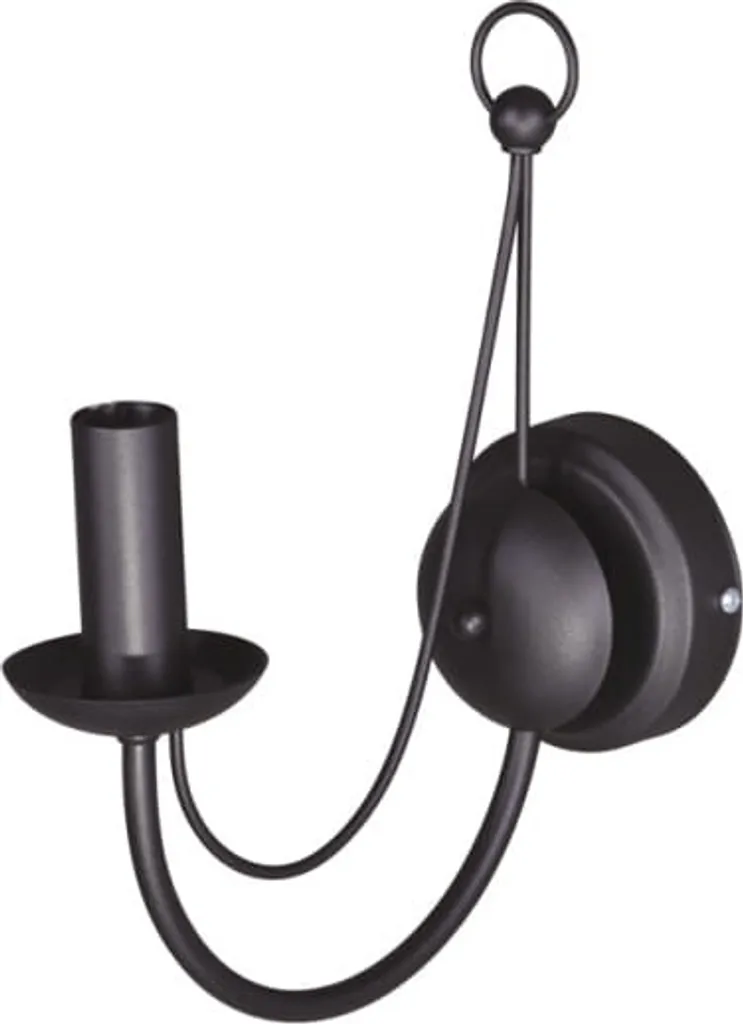 Applique murale Kaja PERSEO K-3526 métal noir mat avec éclairage LED