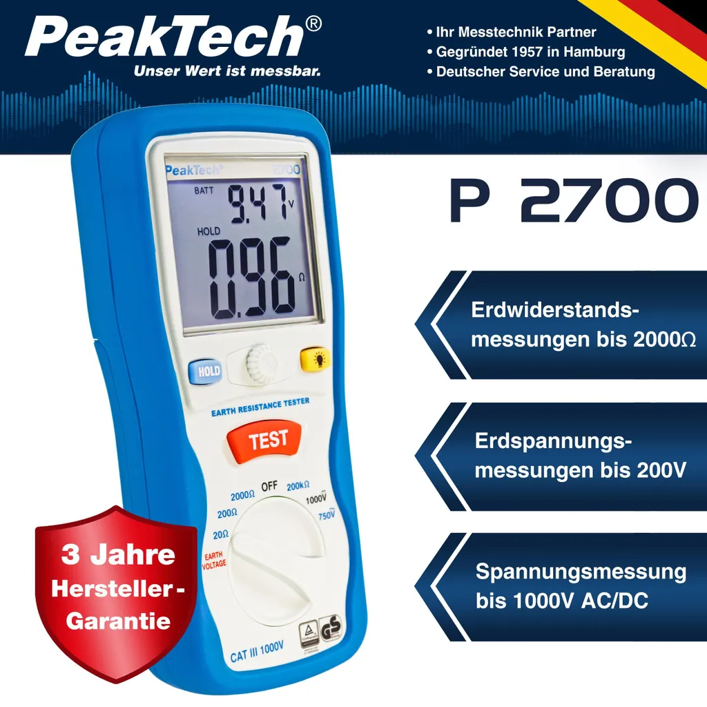Détectez les défauts de terre avec le PeakTech 2700 - Sécurité Totale - 14