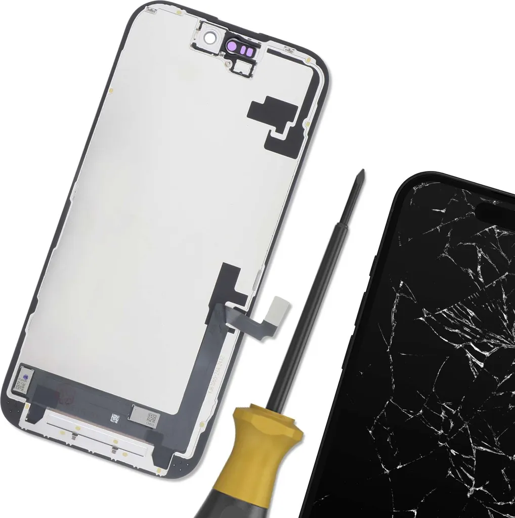 Bloc Écran complet iPhone 16 LCD LTPS Noir pour Réparation Affichage - 4