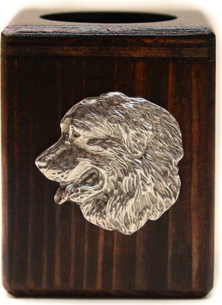 Berner Sennenhund, Dürrbächler, Bouvier bernois I - Holzkerzenständer mit Hund, einzigartiges Andenken an den Verlust eines Hundes, Handwerkskun...