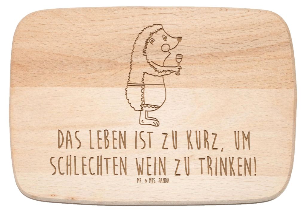 Mr. & Mrs. Panda Holzbrettchen Igel Wein - Transparent - Geschenk, Holzbrett, Weinliebhaber, Rotwein, vesperbrett, Spruch, Frühstücksbrettchen, L...