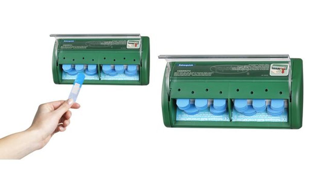 Salvequick Pflasterspender 1009072 grün Kunststoff