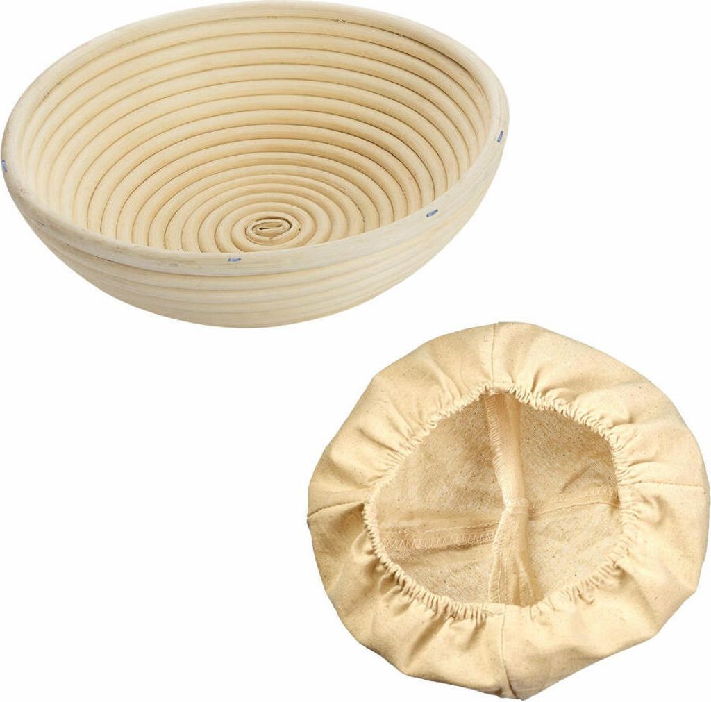 Westmark Set Gärkörbchen rund, Ø 24,5 x 8,5 cm, mit Bezug, 3206227B