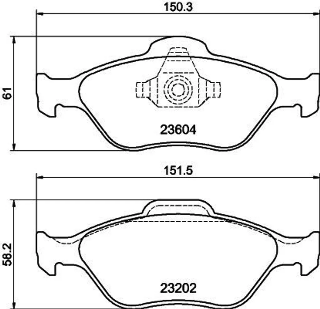 Plaquettes de frein HELLA anti-bruit pour Ford Fiesta IV et Puma
