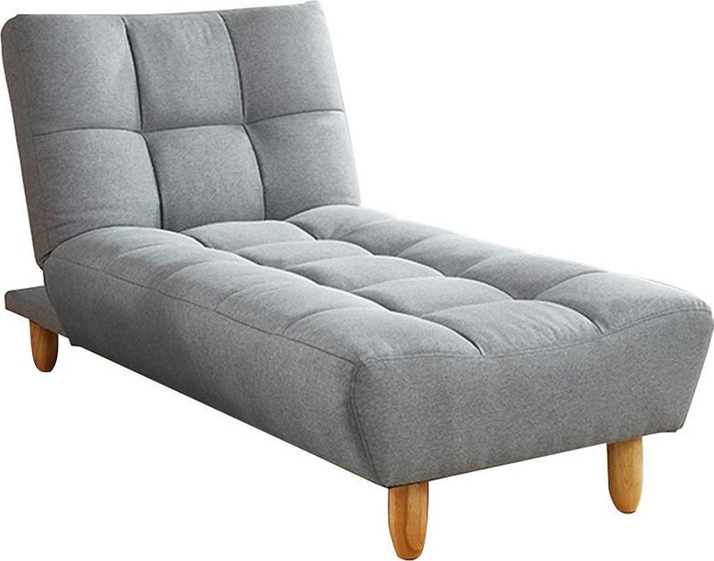 Chaiselongue aus Stoff - ESTEBAN - grau