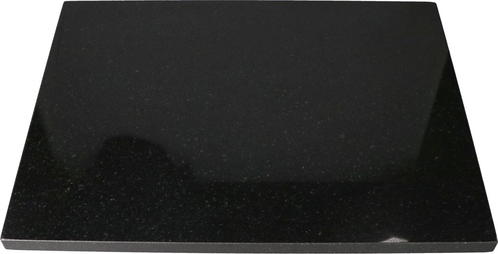 Stein-Schneidebrett 40 x 30 cm schwarz Tisch-Untersetzer Servierplatte Unterlage