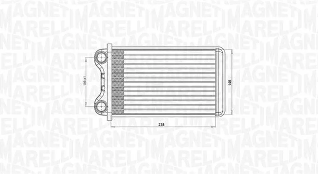 Échangeur de chaleur Magneti Marelli 350218472000 Chauffage Intérieur