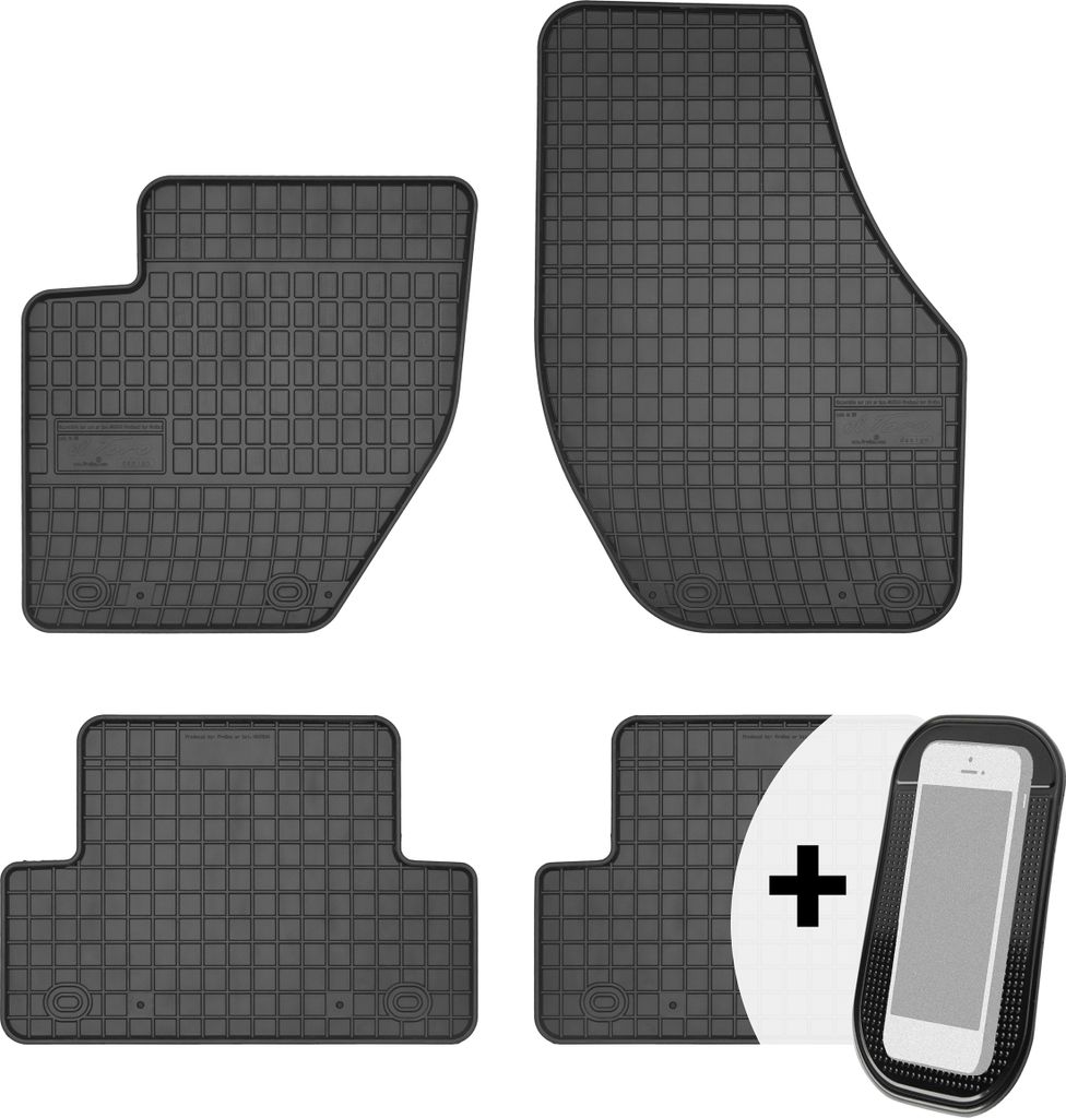 Gummimatten Auto Fußmatten Automatten Passgenau 4-teilig Set - passend für Volvo V40 II ab 2014