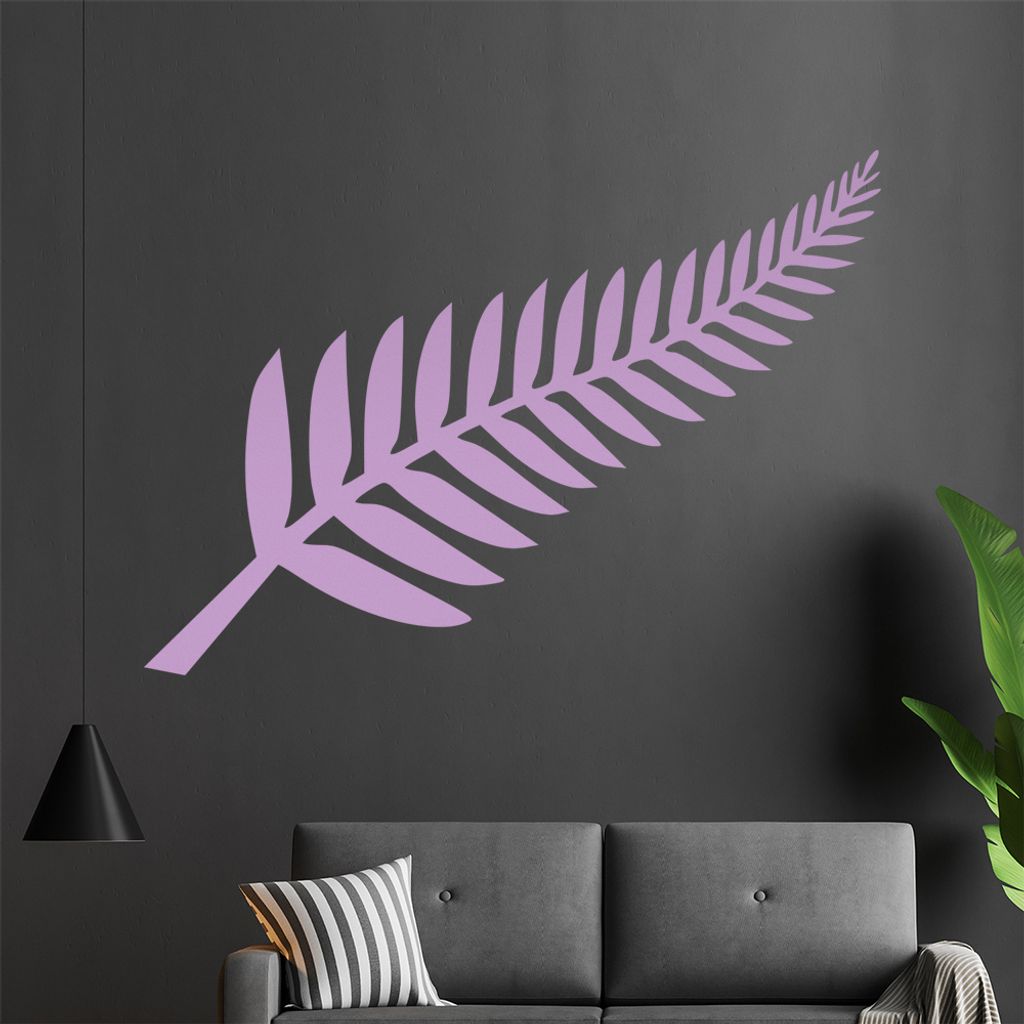 KIWISTAR Silberfarn Neuseeland Wandtattoo in 6 Größen - Wandaufkleber Wall Sticker - Dekoration, Küche, Wohnzimmer, Schlafzimmer, Badezimmer