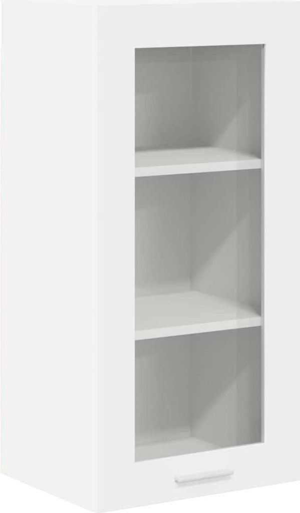 Hängeschrank mit Tür Riga Weiß 40 x 31 x 80 cm Holzwerkstoff