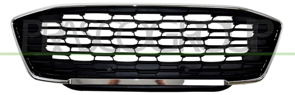 Grille de Radiateur Avant pour FORD Puma SUV - Finition Chrome Noir