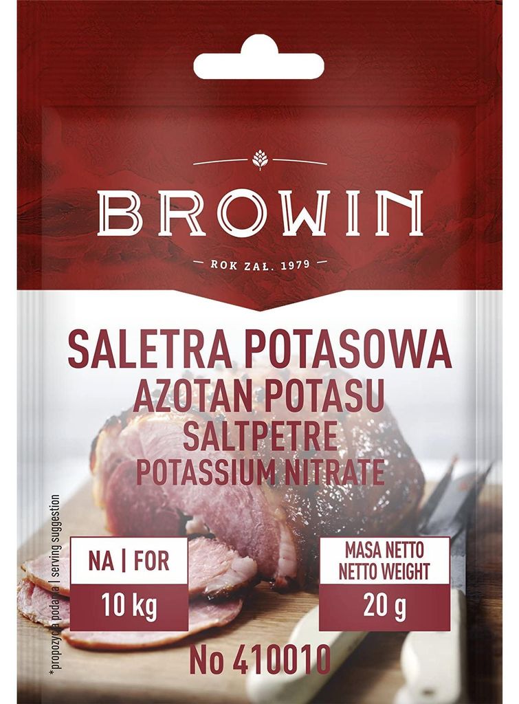 Browin 410010 Kalisalpeter zum Fleischpökeln, 20 g Produktbild 