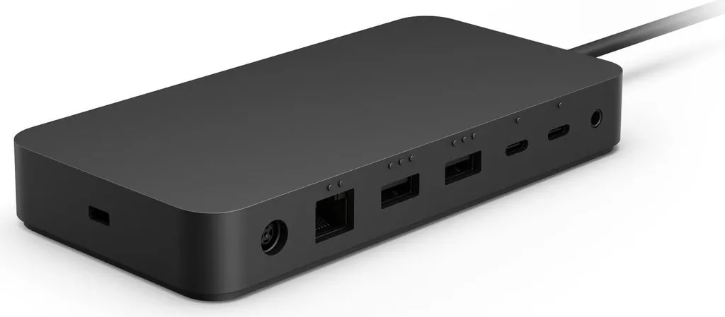 Station Microsoft Surface Thunderbolt 4 Dock Noir pour Bureau et Télétravail