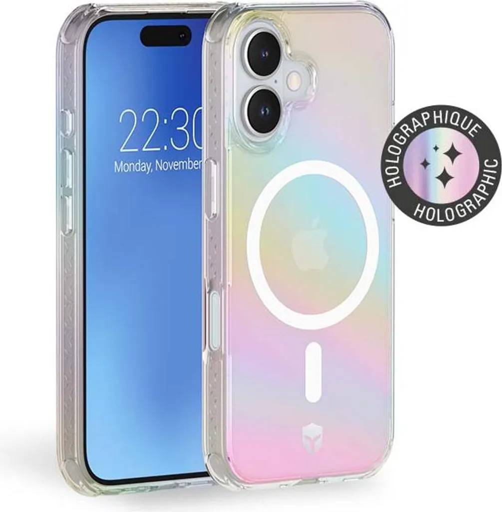 Coque iPhone 16 MagSafe FC Air Holographique : Fini les Chocs et Rayures