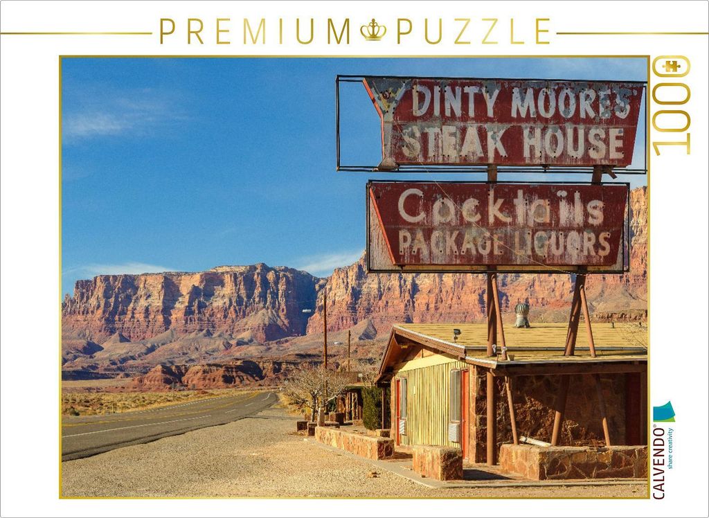CALVENDO Puzzle Highway 89A, Marble Canyon 1000 Teile Puzzle quer | 1000 Teile Lege-Größe 64x48cm Foto-Puzzle für glückliche Stunden