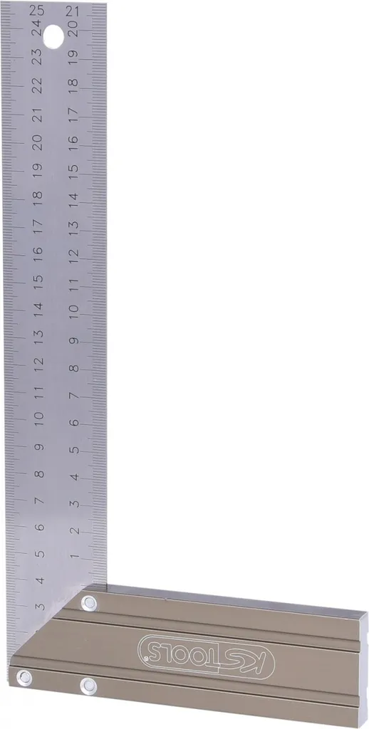 KS Tools 300.0220 Équerre de menuisier en acier galvanisé de 200 mm