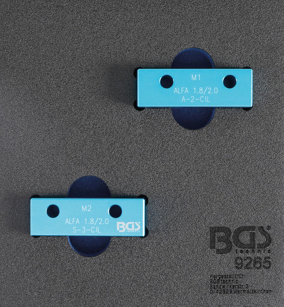 BGS 9265 Nockenwellen-Arretierwerkzeug-Satz, für A lfa Romeo 1,8L / 2,0L 16V