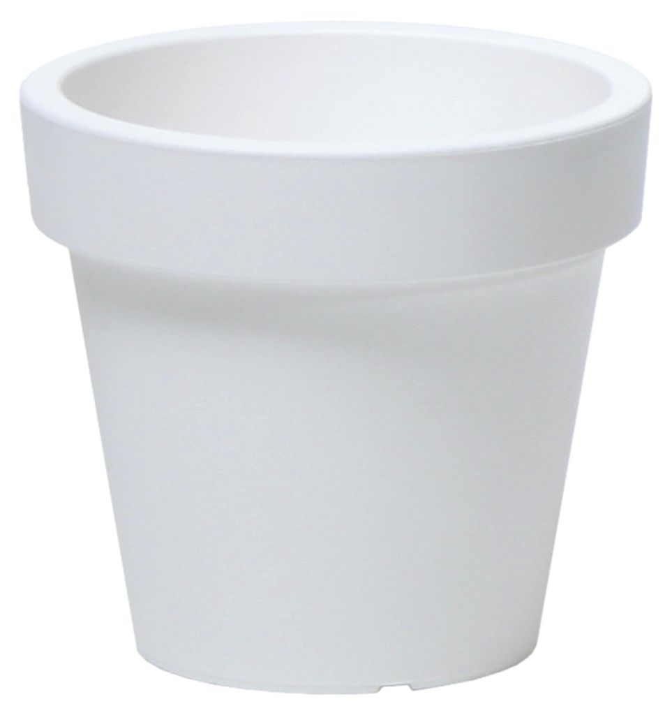 Blumentopf Übertopf Blumenkübel 16 cm x 14,4 cm weiß Produktbild 
