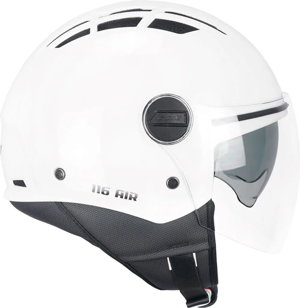 Casque jet homologué CGM 116A AIR MONO Blanc Taille XL pour Scooter