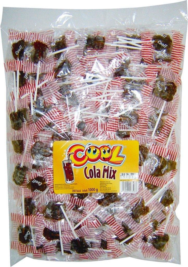 Cool Cola Mix lízátka 200 kusů jednotlivě balených v sáčku Obrázek produktu 