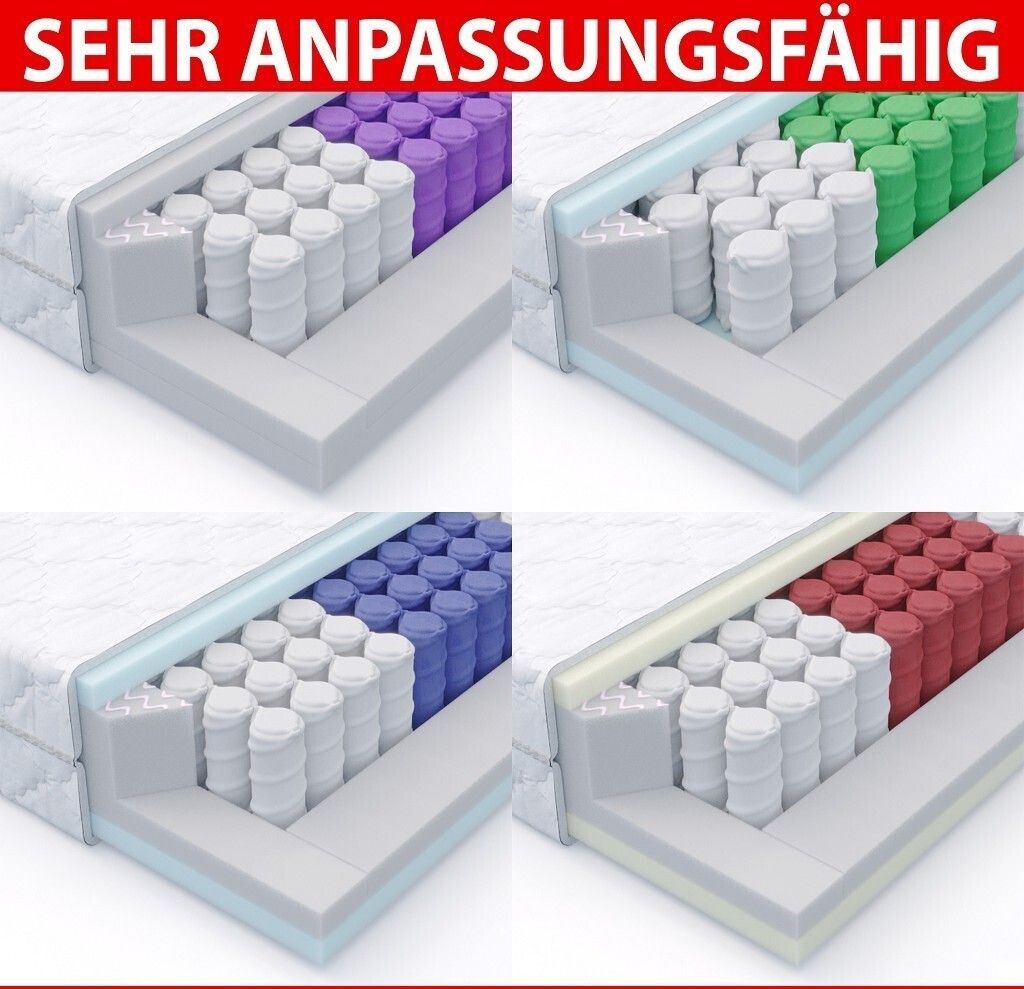 MSS e.K. Deluxe Taschenfederkernmatratze 160 x 200 x 20 cm Produktbild 