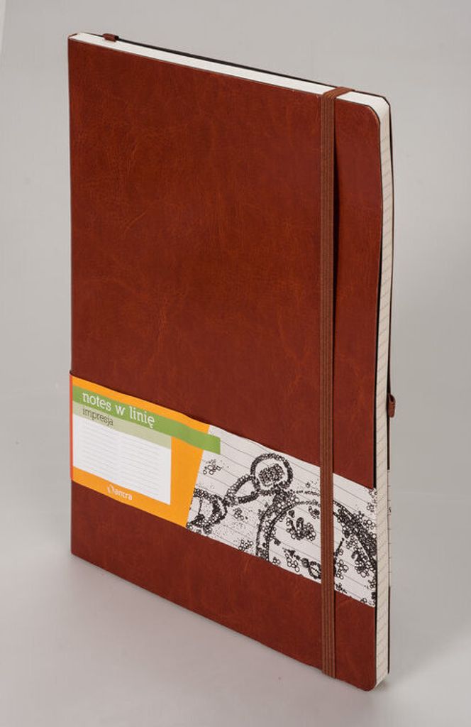 Notizbuch Impresja B5 Linie Braun Produktbild 