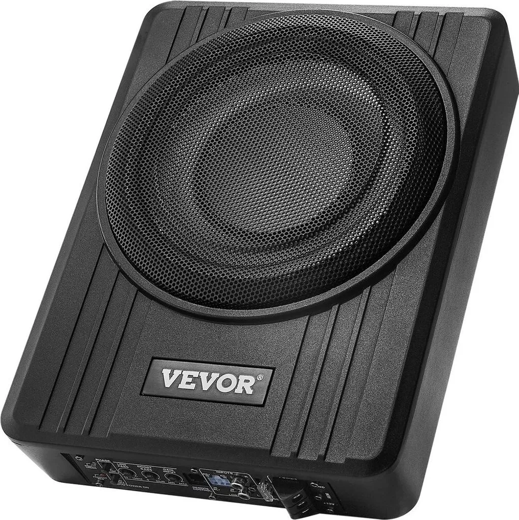 Subwoofer Auto 10 Pollici 300W Sottosedile Attivo Slim Professionale