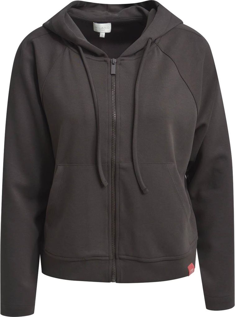 Milano Italy SWEATJACKET HOOD KAN MOCCA MOCCA XL