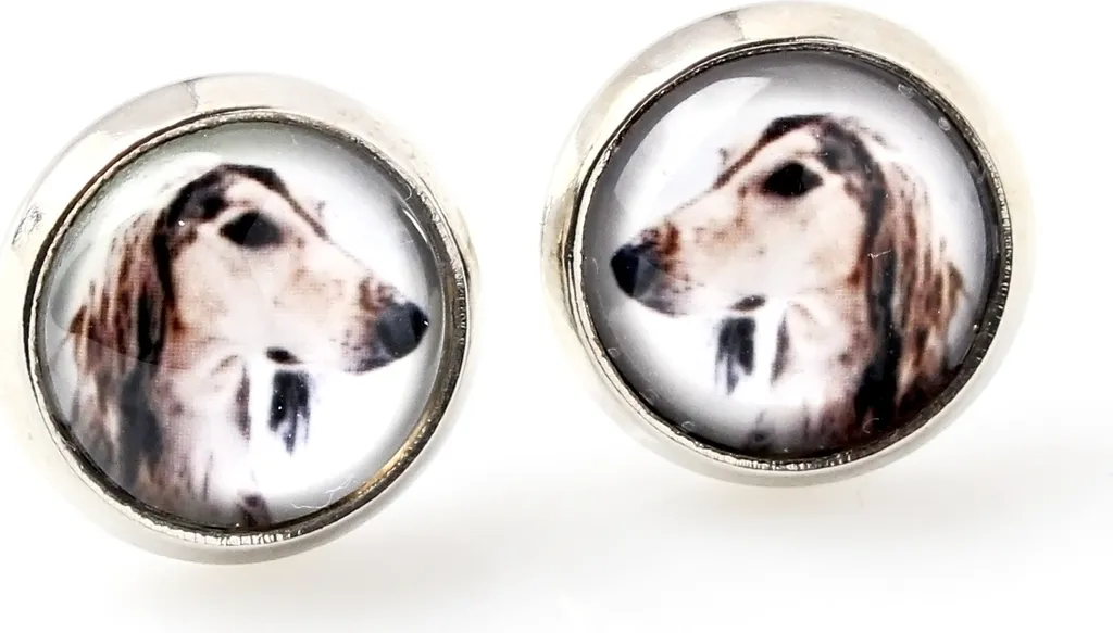 Gioielli Saluki Levriero Persiano | Orecchini Art-Dog da Collezione