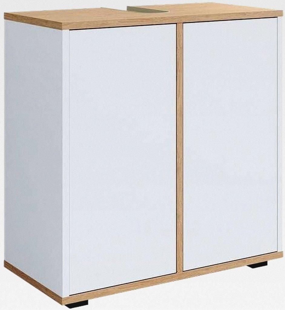 Waschbeckenunterschrank Weiß/Artisan Didi 60x62x30 cm - Der Unterschrank für das Badezimmer, Unterschrank- und Hängeschrank-Kombination