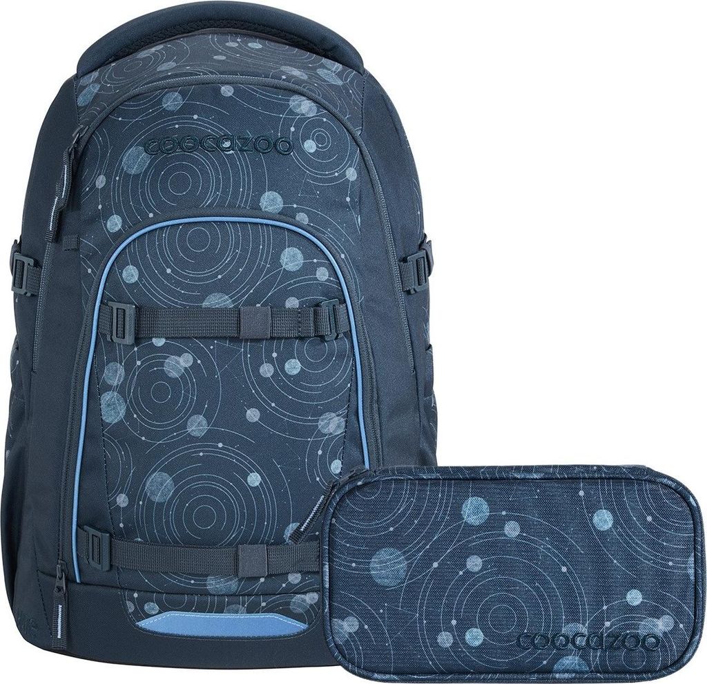 Coocazoo Mate Blue Orbit Schulrucksack Set 2tlg.