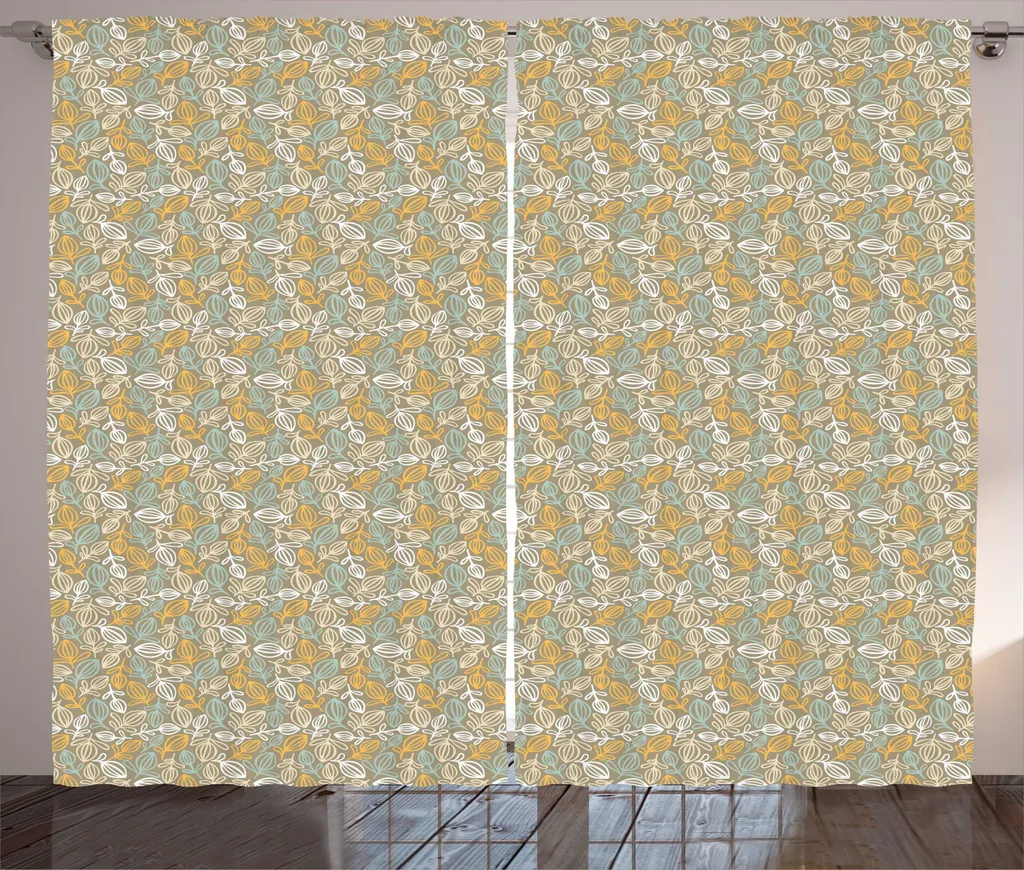 Rideaux de salon rustiques Blossom pour habiller de grandes fenêtres 280cm